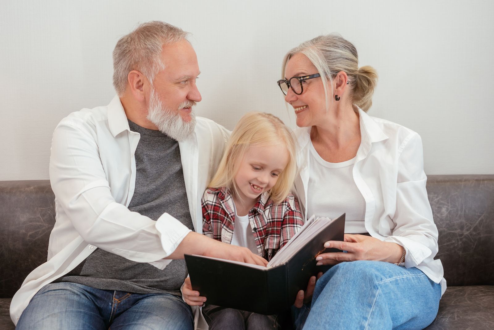 A family sharing time together